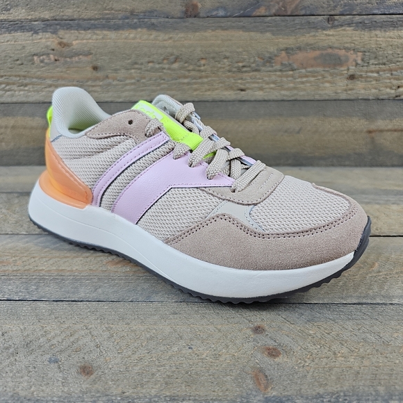Keds Shoes - Keds Tiasa Retro Women's Running Shoes Sneakers Tan/Multicolor NEW